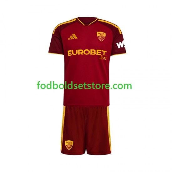 AS Roma Trøje Hjemmebane 2026-2027 Kort ærmer ,Børn Fodboldsæt