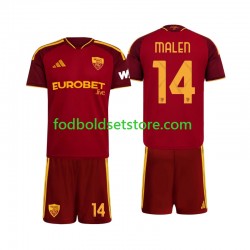 AS Roma Trøje Donyell Malen 14 Hjemmebane 2026-2027 Kort ærmer ,Børn Fodboldsæt