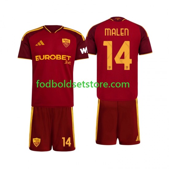 AS Roma Trøje Donyell Malen 14 Hjemmebane 2026-2027 Kort ærmer ,Børn Fodboldsæt