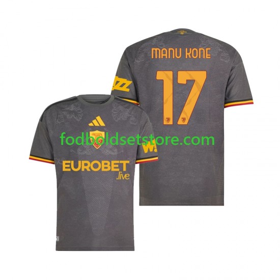 AS Roma Trøje Manu Kone 17 3. Valg 2026-2027 Kort ærmer ,Mænd