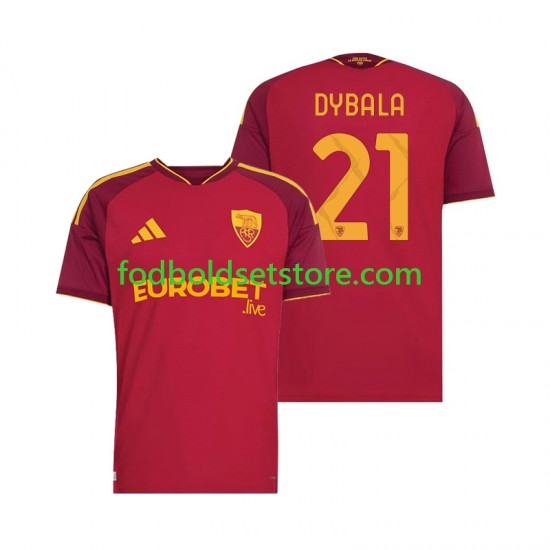 AS Roma Trøje Paulo Dybala 21 Hjemmebane 2026-2027 Kort ærmer ,Mænd