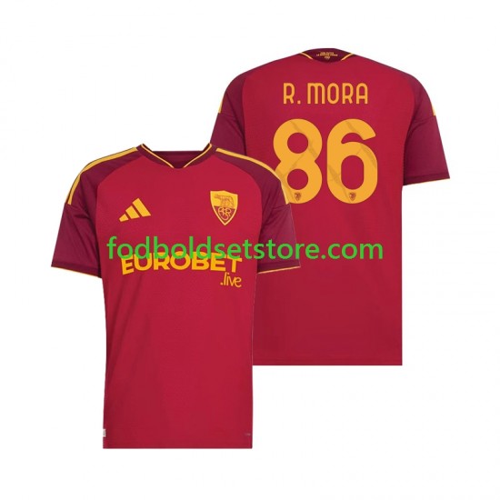 AS Roma Trøje Rodrigo Mora 86 Hjemmebane 2026-2027 Kort ærmer ,Mænd