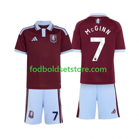 Aston Villa Trøje John McGinn 7 Hjemmebane 2026-2027 Kort ærmer ,Børn Fodboldsæt