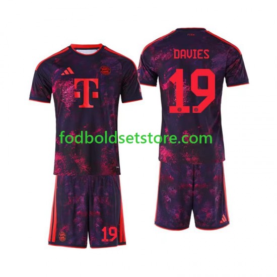 FC Bayern München Trøje Alphonso Davies 19 3. Valg 2026-2027 Kort ærmer ,Børn Fodboldsæt