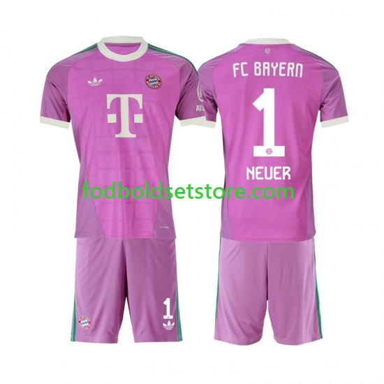 FC Bayern München Trøje Manuel Neuer 1 Målmand 3. Valg 2026-2027 Kort ærmer ,Børn Fodboldsæt