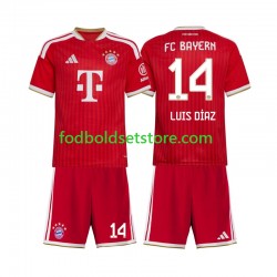 FC Bayern München Trøje Luis Diaz 14 Hjemmebane 2026-2027 Kort ærmer ,Børn Fodboldsæt
