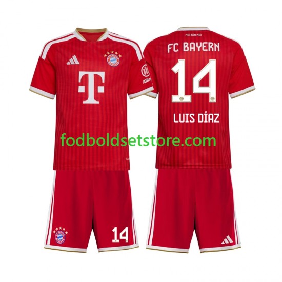 FC Bayern München Trøje Luis Diaz 14 Hjemmebane 2026-2027 Kort ærmer ,Børn Fodboldsæt