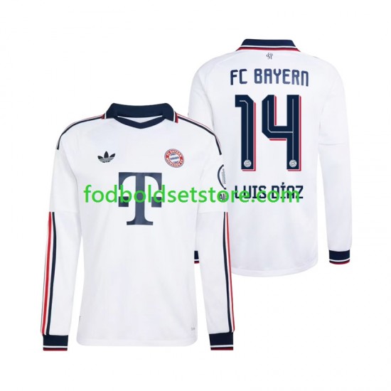 FC Bayern München Trøje Luis Diaz 14 Udebane 2026-2027 Lange ærmer ,Mænd