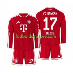 FC Bayern München Trøje Michael Olise 17 Hjemmebane 2026-2027 Lange ærmer ,Børn Fodboldsæt