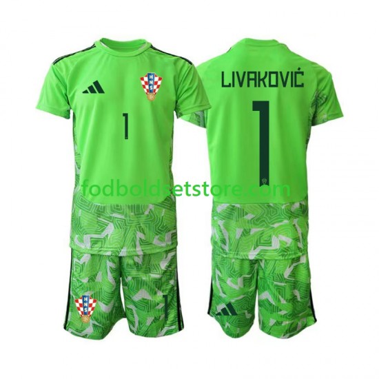 Kroatien Trøje Dominik Livakovic 25 Målmand Hjemmebane 2026-2027 Kort ærmer ,Børn Fodboldsæt