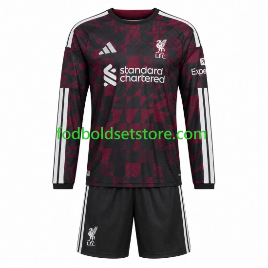 Liverpool Trøje 3. Valg 2026-2027 Lange ærmer ,Børn Fodboldsæt