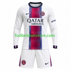 Paris Saint-Germain Trøje Udebane 2026-2027 Lange ærmer ,Børn Fodboldsæt