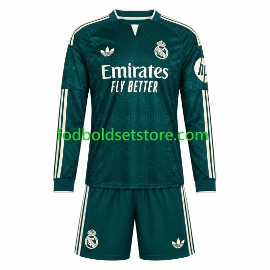 Real Madrid Trøje Udebane 2026-2027 Lange ærmer ,Børn Fodboldsæt