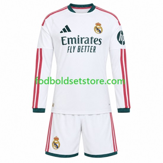 Real Madrid Trøje Hjemmebane 2026-2027 Lange ærmer ,Børn Fodboldsæt
