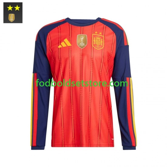 Spanien Trøje Hjemmebane 2026-2027 Lange ærmer ,Mænd