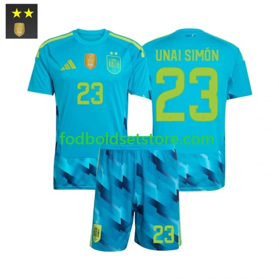 Spanien Trøje Unai Simon 23 Målmand Hjemmebane 2026-2027 Kort ærmer ,Børn Fodboldsæt