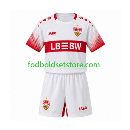 VfB Stuttgart Trøje Udebane 2026-2027 Kort ærmer ,Børn Fodboldsæt
