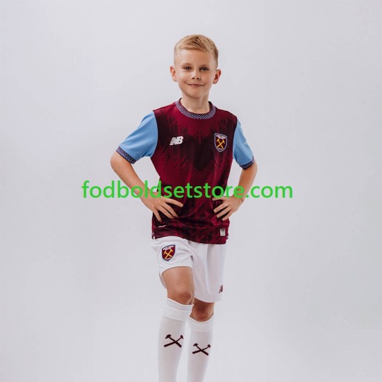 West Ham United Trøje Hjemmebane 2026-2027 Kort ærmer ,Børn Fodboldsæt