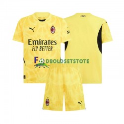 AC Milan Trøje Målmand Udebane 2024-2025 Kort ærmer ,Børn Fodboldsæt