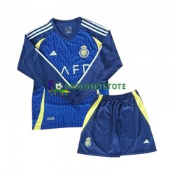 Al-Nassr Trøje Udebane 2024-2025 Lange ærmer ,Børn Fodboldsæt