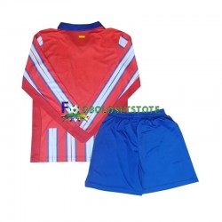 Atlético Madrid Trøje Hjemmebane 2024-2025 Lange ærmer ,Børn Fodboldsæt