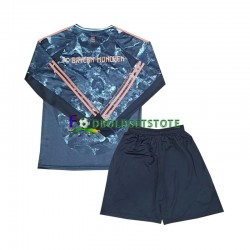 FC Bayern München Trøje Udebane 2024-2025 Lange ærmer ,Børn Fodboldsæt