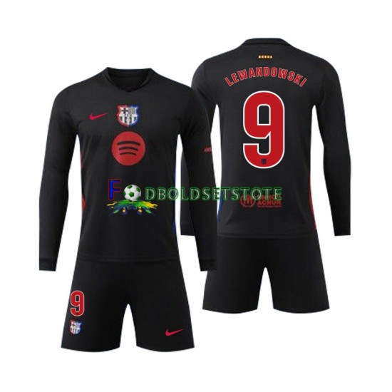 FC Barcelona Trøje Robert Lewandowski 9 Udebane 2024-2025 Lange ærmer ,Børn Fodboldsæt FC Barcelona Trøje Robert Lewandowski 9 Udebane 2024-2025 Lange ærmer ,Børn Fodboldsæt