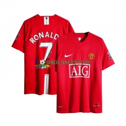 Manchester United Trøje Cristiano Ronaldo 7 Champion League 2007 Retro Hjemmebane Kort ærmer ,Mænd