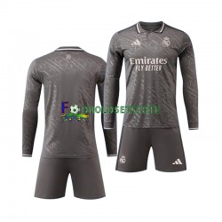 Real Madrid Trøje 3. Valg 2024-2025 Lange ærmer ,Børn Fodboldsæt