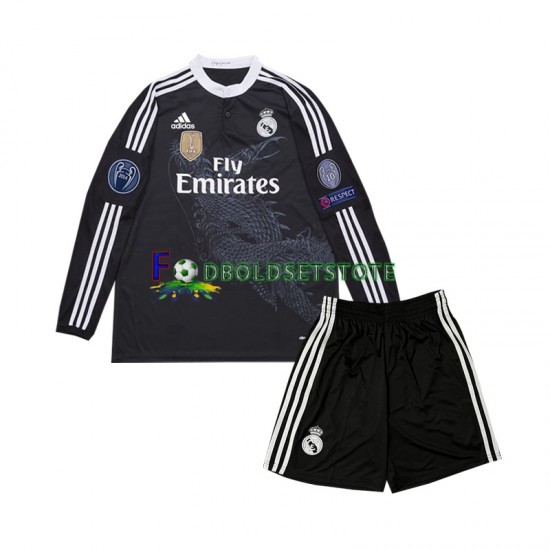 Real Madrid Trøje 2014 Retro 3. Valg Lange ærmer ,Børn Fodboldsæt Real Madrid Trøje 2014 Retro 3. Valg Lange ærmer ,Børn Fodboldsæt