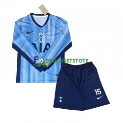 Trøje Tottenham Spurs Bergvall 15 Udebane 2024-2025 Lange ærmer ,Børn Fodboldsæt