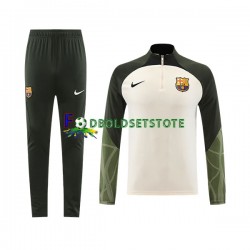 FC Barcelona Hvid Sweatshirt Dragt 2023-2024