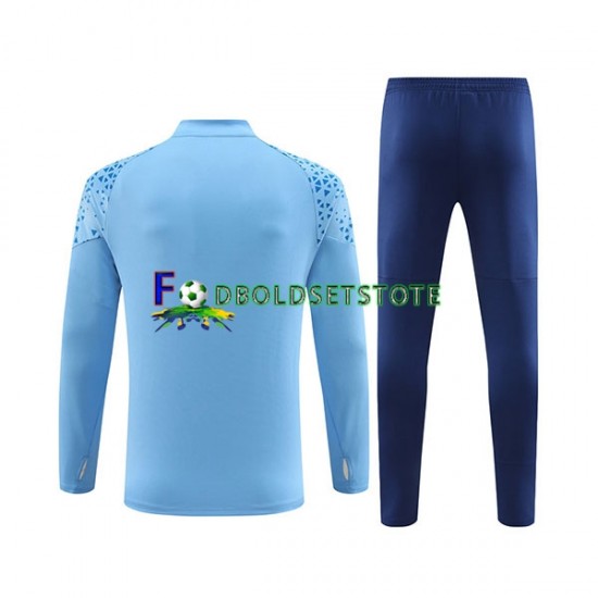 Manchester City Blå Sweatshirt Dragt 2023-2024
