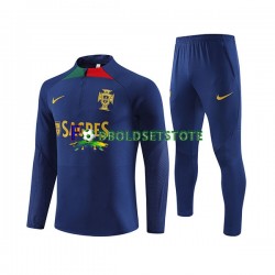 Portugal Blå Sweatshirt Dragt 2023-2024