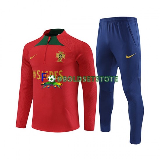 Portugal Rød Sweatshirt Dragt 2023-2024