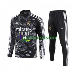 Real Madrid Sort Dragon Sweatshirt Dragt 2023-2024