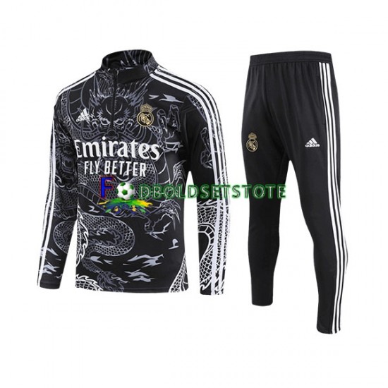 Real Madrid Sort Dragon Sweatshirt Dragt 2023-2024