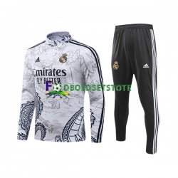 Real Madrid Hvid Dragon Sweatshirt Dragt 2023-2024