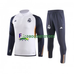 Real Madrid Hvid Sweatshirt Dragt 2023-2024