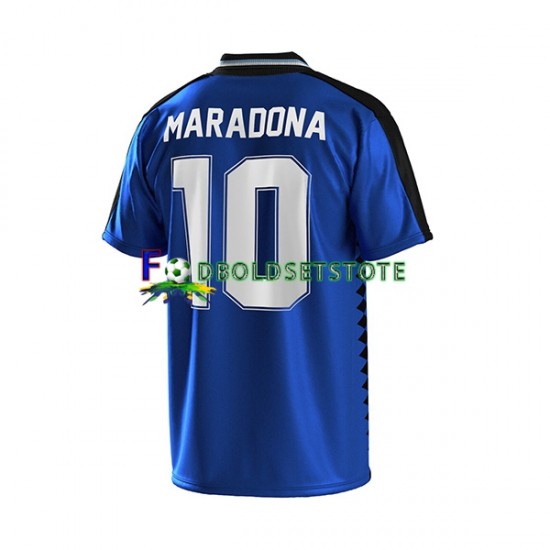 Argentina Trøje MARADONA 10 Retro Udebane 1994 Kort ærmer ,Børn Fodboldsæt