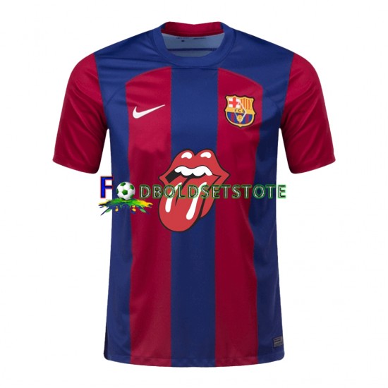 FC Barcelona Trøje Rolling Stones Hjemmebane 2023-2024 Kort ærmer ,Mænd FC Barcelona Trøje Rolling Stones Hjemmebane 2023-2024 Kort ærmer ,Mænd