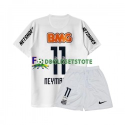 Trøje Santos FC Neymar JR 11 Retro Hjemmebane 2011-2012 Kort ærmer ,Børn Fodboldsæt