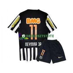 Trøje Santos FC Neymar JR 11 Retro Udebane 2011-2012 Kort ærmer ,Børn Fodboldsæt