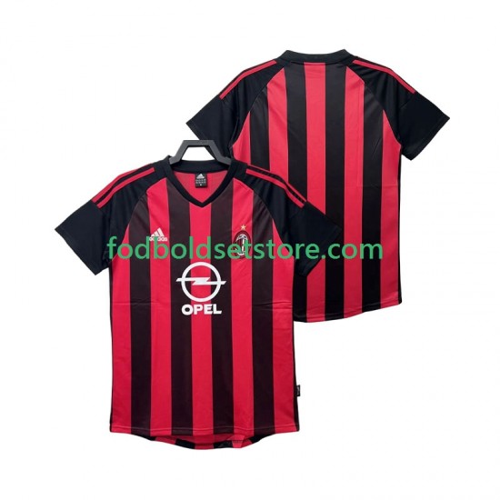 AC Milan Trøje 2003 Retro Hjemmebane 2002 Kort ærmer ,Mænd