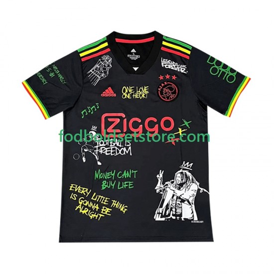 AFC Ajax Trøje Sort Bob Marley Special Hjemmebane 2025-2026 Kort ærmer ,Mænd