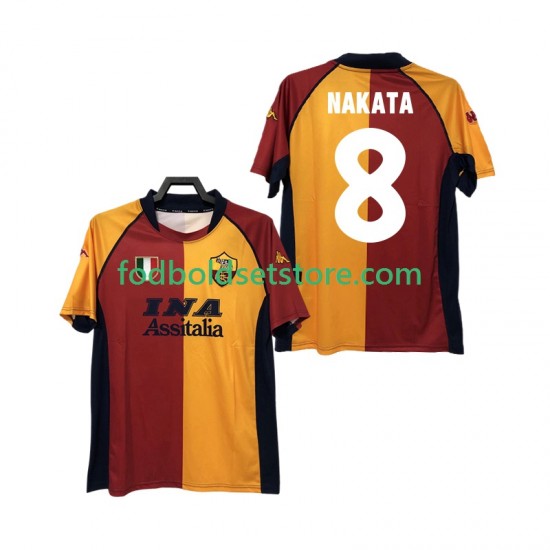 AS Roma Trøje AKATA 8 2000-2001 Retro Hjemmebane Kort ærmer ,Mænd