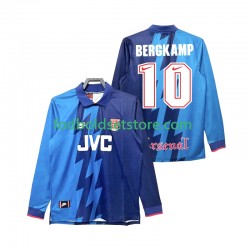 Arsenal Trøje Bergkamp 10 1995 1996 Retro Udebane Lange ærmer ,Mænd