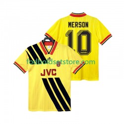 Arsenal Trøje MERSON 10 1993 Retro Udebane 1994 Kort ærmer ,Mænd
