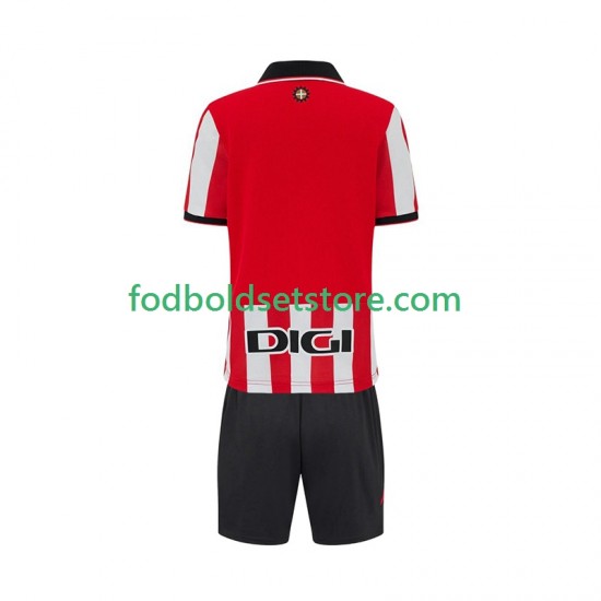 Athletic Bilbao Trøje Hjemmebane 2025-2026 Kort ærmer ,Børn Fodboldsæt