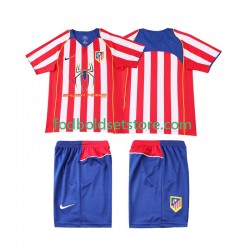 Atlético Madrid Trøje 2005 Retro Hjemmebane 2004 Kort ærmer ,Børn Fodboldsæt